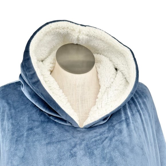 The Comfy Original The Blanket You Wear Blue Fleece Lined - Picture 3 of 9